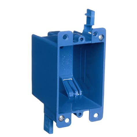 blue or grey electrical boxes|carlon old work outlet box.